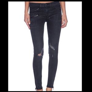 Rag & bone blackthorne zipper jeans